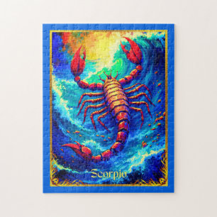 Puzzle Signo zodiacal Escorpio emergiendo de aguas profun