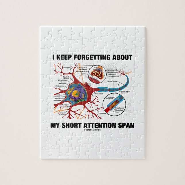 Puzzle Sigo Olvidando Sobre Mi Corta Atención (Vertical)