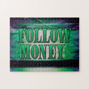 Puzzle Sigue el dinero - Grunge