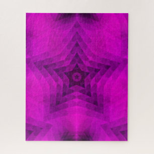 Puzzle Silhouette de árbol de Navidad y gradiente de estr