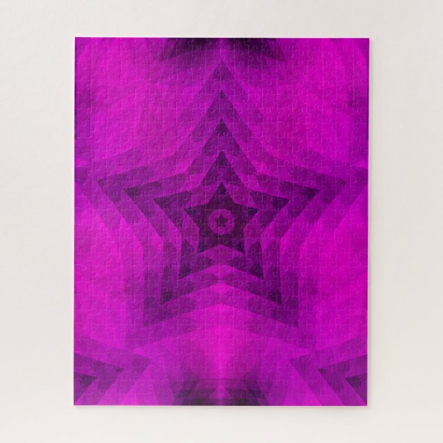 Puzzle Silhouette de árbol de Navidad y gradiente de estr (Vertical)