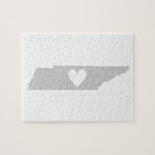 Puzzle Silhouette estatal Heart Tennessee