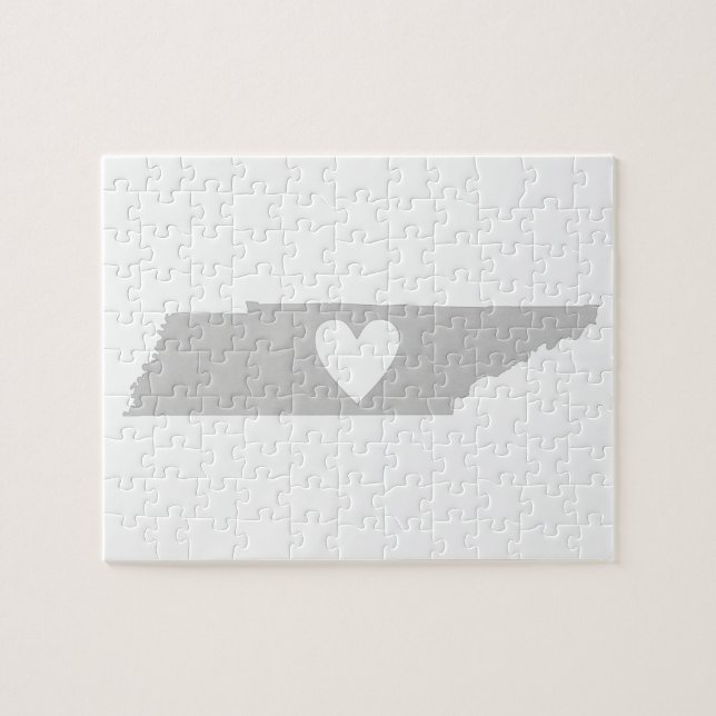 Puzzle Silhouette estatal Heart Tennessee (Horizontal)