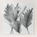 Puzzle Silhouette floral - Gris<br><div class="desc">Floral Silhouette I de Melissa Wang. La vegetación es de colores blanco y negro.</div>