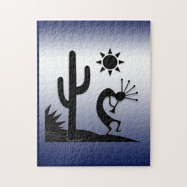 Puzzle Silhouette Kokopelli (Vertical)