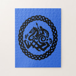 Puzzle Silhouettes de Odin y Sleipnir