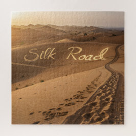 Puzzle Silk Road Desert Landscape Typography Art