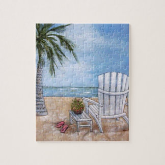 Puzzle Silla de Adirondak en la playa de Wrightsville