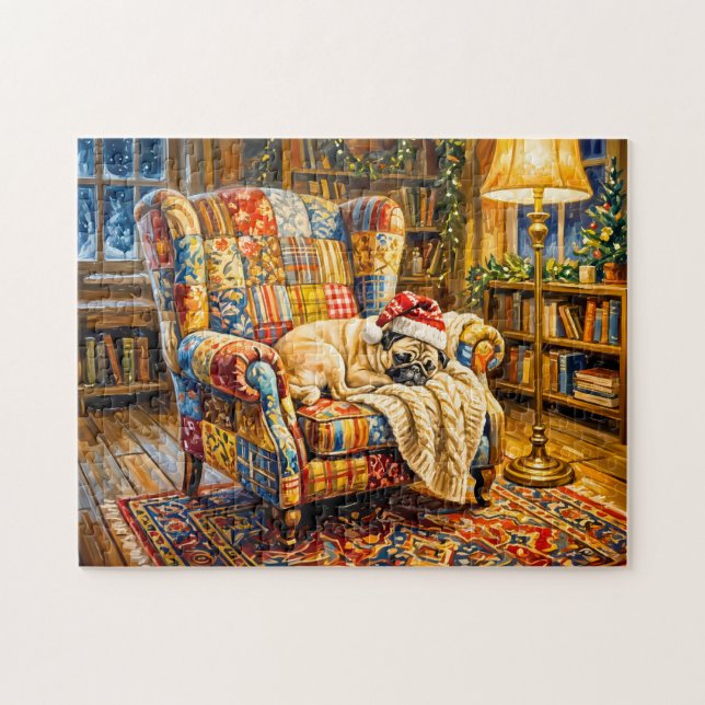 Puzzle Sillas de Navidad caprichosas que duermen fregonas (Horizontal)