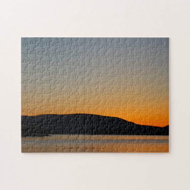 Puzzle Silueta de la montaña (Horizontal)