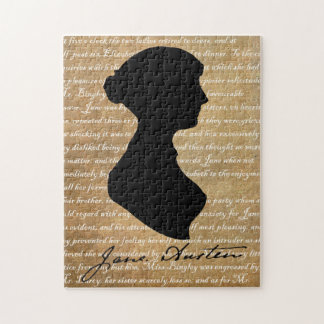 Puzzle Silueta de la página de Jane Austen