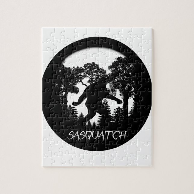 Puzzle Silueta de Sasquatch (Vertical)