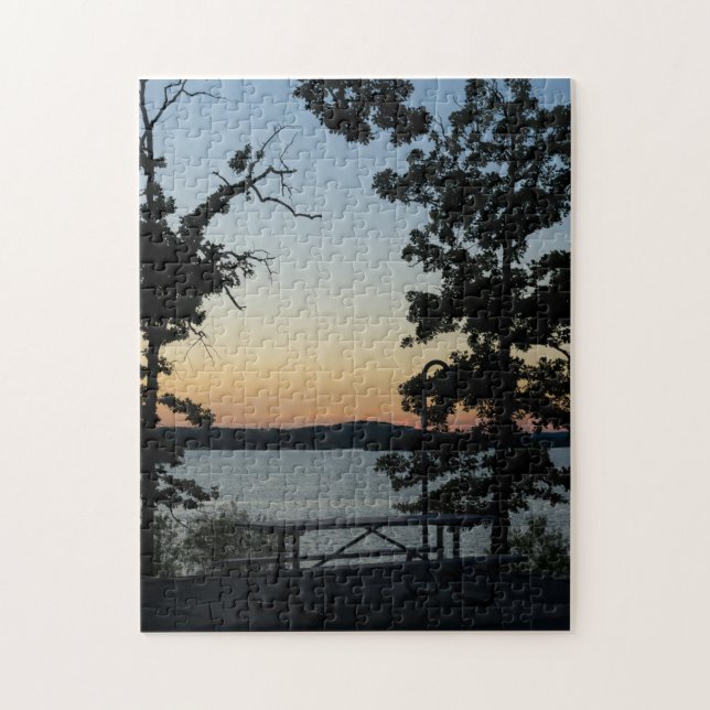 Puzzle Silueta de Table Rock al Atardecer (Vertical)