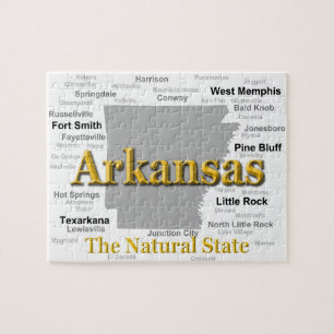 Puzzle Silueta del mapa de Arkansas