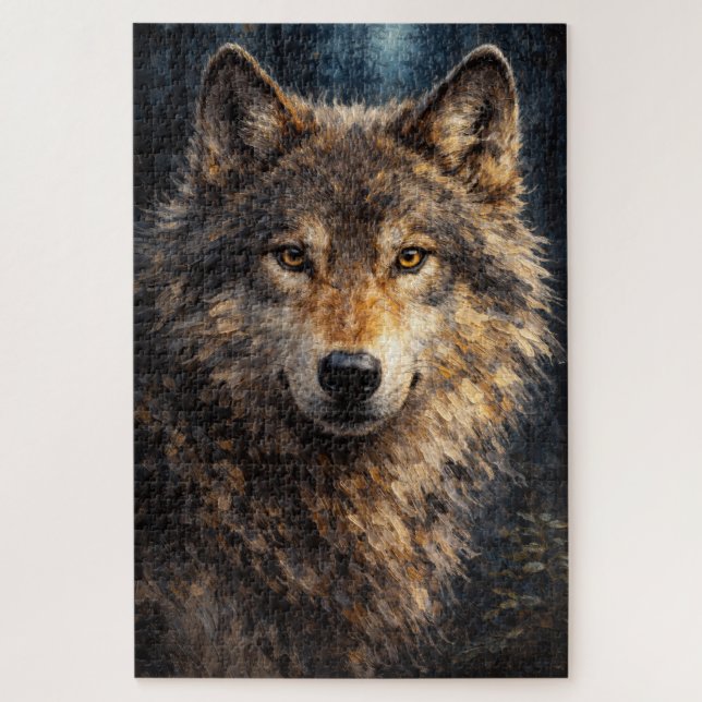 Puzzle Silver Timber | Arte de vida silvestre del lobo |  (Vertical)