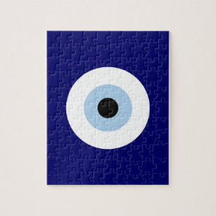 Puzzle Símbolo azul malvado Ojo Buena suerte y protección