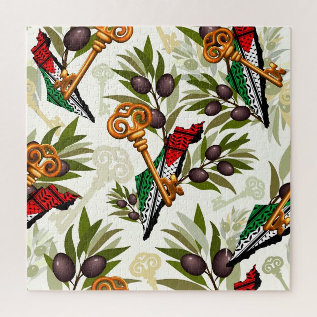 Puzzle Símbolo clave palestino del derecho de retorno (Vertical)