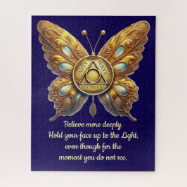 Puzzle Símbolo de AA Mariposa | Oración de recuperación p