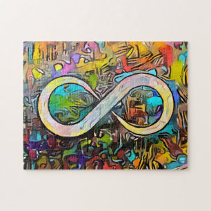 Puzzle Símbolo de infinito    Autismo Conciencia Neurodi