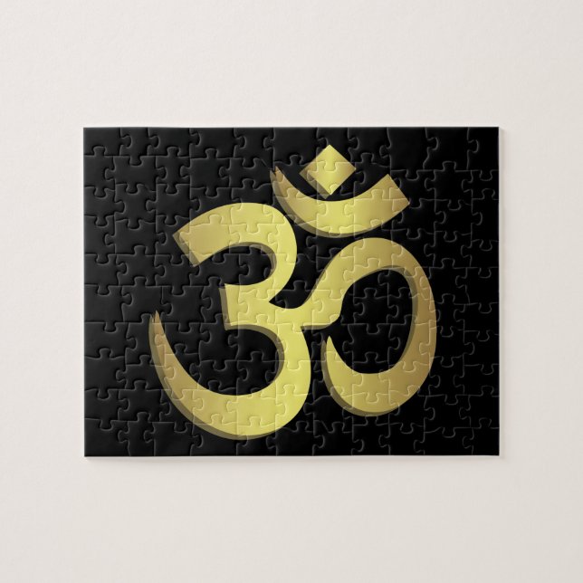 Puzzle Símbolo de la yoga de OM (Aum) Namaste (Horizontal)