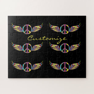 Puzzle Símbolo de paz hippie alado Thunder_Cove