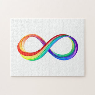Puzzle Símbolo infinito arcoiris en capas