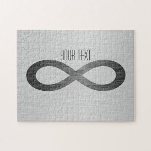 Puzzle Símbolo infinito sobre textura falsa Metalizado de