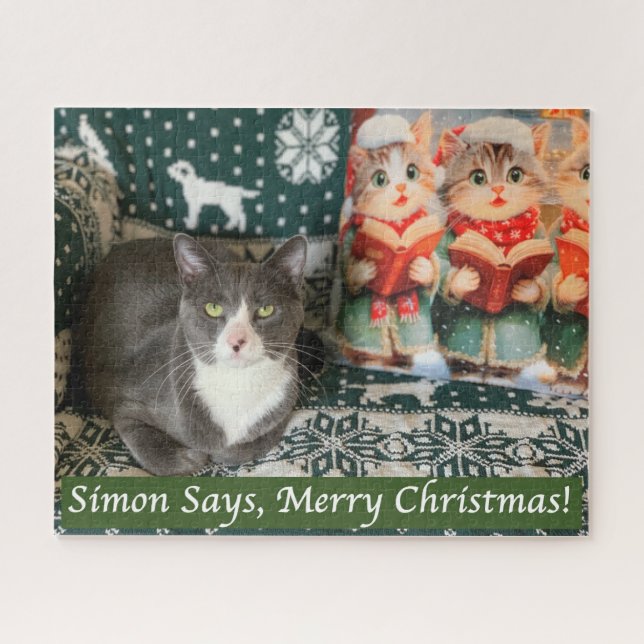 Puzzle Simon Dice, ¡Feliz Navidad! (Horizontal)