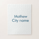 Puzzle simple letra inicial monograma añada su nombre<br><div class="desc">diseño</div>