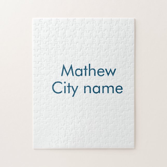 Puzzle simple letra inicial monograma añada su nombre (Vertical)