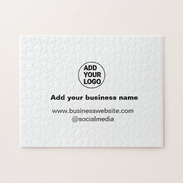 Puzzle simple minimal add your logo/design custom add web (Horizontal)