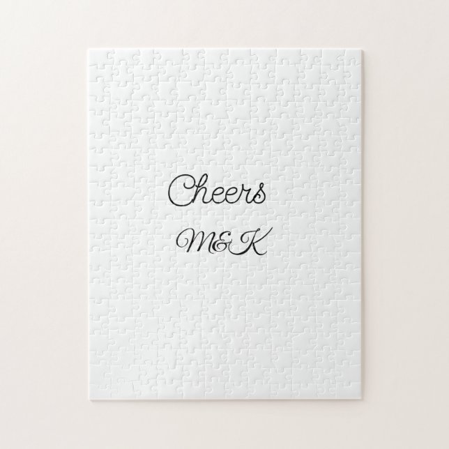 Puzzle Simple minimalista añadir nombre alentar personali (Vertical)