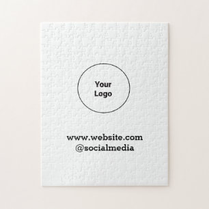 Puzzle Simple y minimalista logotipo personalizado elegan