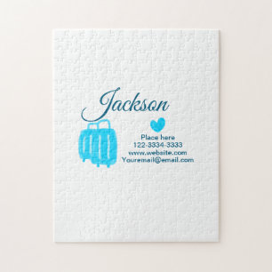 Puzzle Simple y mínimo añadir el nombre de texto lugar de