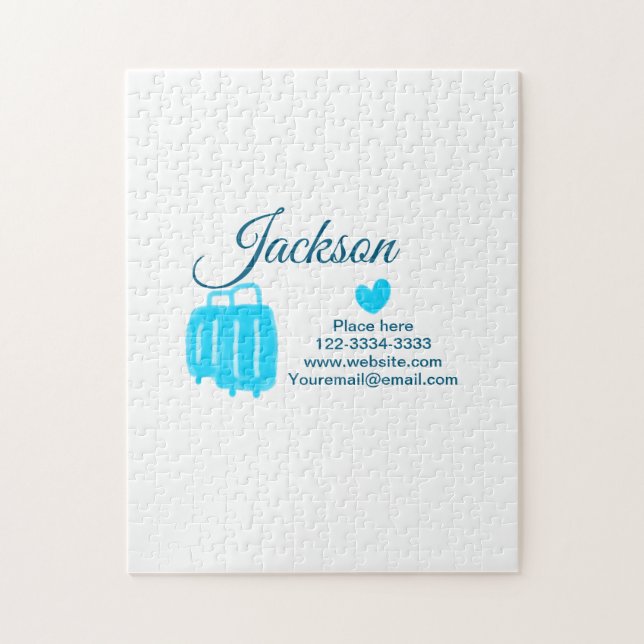 Puzzle Simple y mínimo añadir el nombre de texto lugar de (Vertical)