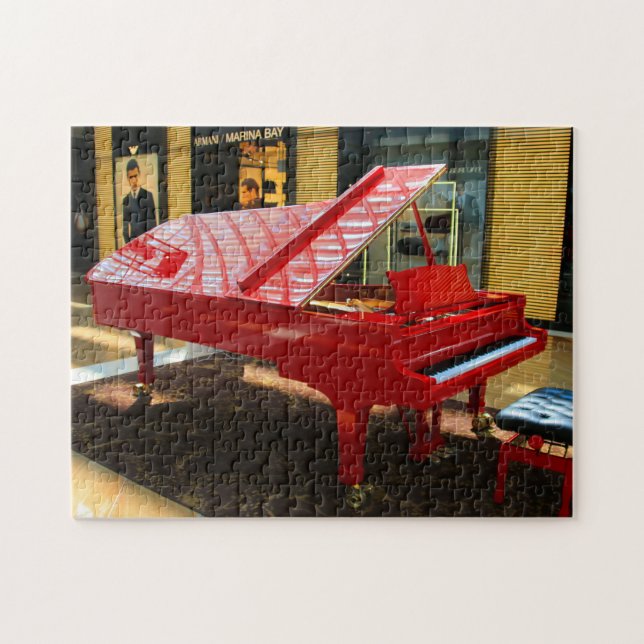 Puzzle Simplemente rojo: piano de cola (Horizontal)