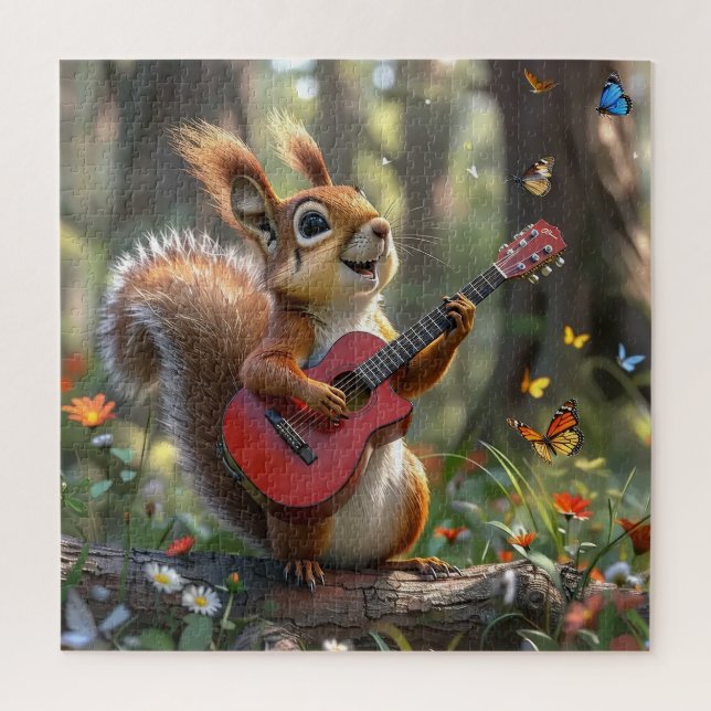 Puzzle Singing Squirrel (Vertical)