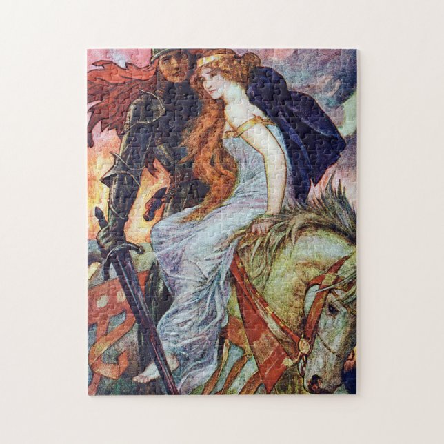 Puzzle Sir Lancelot y Guinevere por Henry Ford (Vertical)