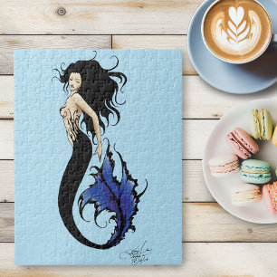 Puzzle Sirena azul tribal