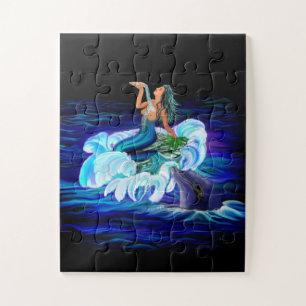 Puzzle Sirena con delfín