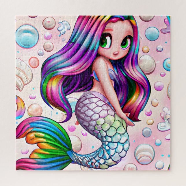 Puzzle Sirena de arcoiris (Vertical)