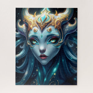 Puzzle Sirena de Escarcha Celestial con Ojos de Estrella