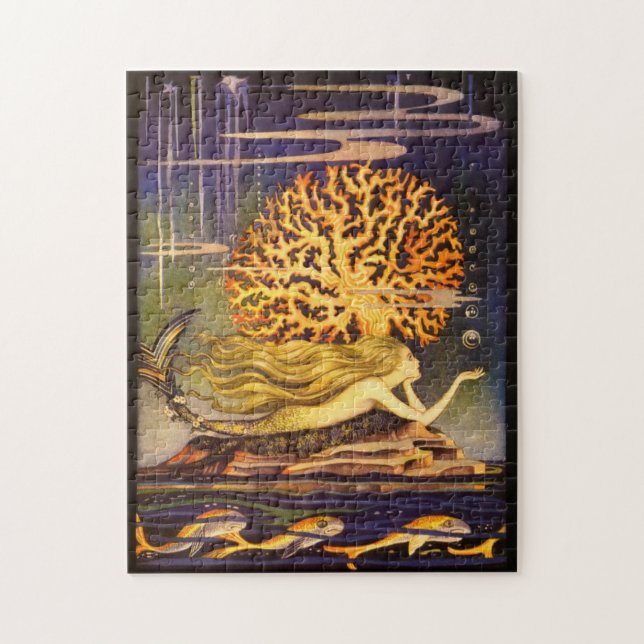 Puzzle Sirena del vintage (Vertical)