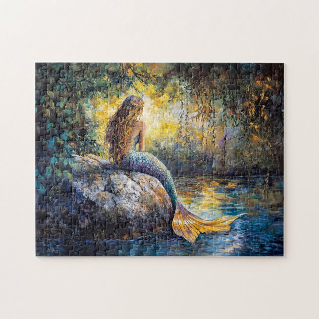 Puzzle Sirena en la pintura de Grotto (Horizontal)