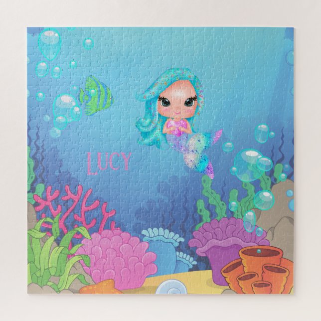 Puzzle Sirena personalizada (Vertical)