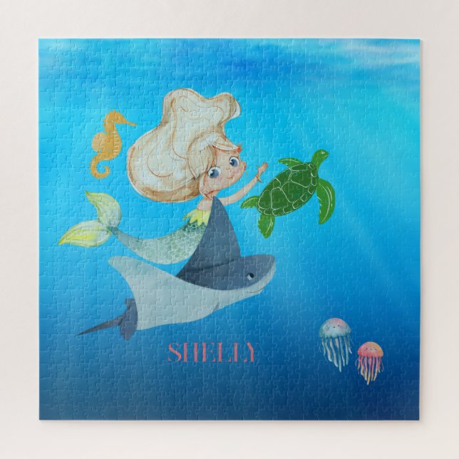 Puzzle Sirena personalizada (Vertical)