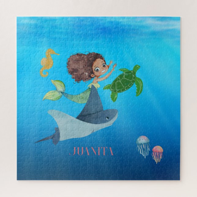Puzzle Sirena personalizada (Vertical)