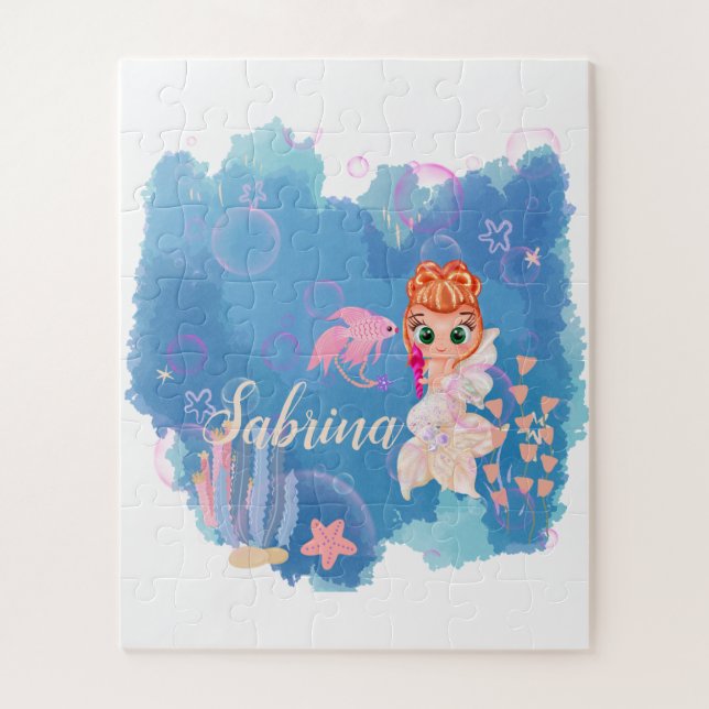Puzzle Sirena personalizada (Vertical)