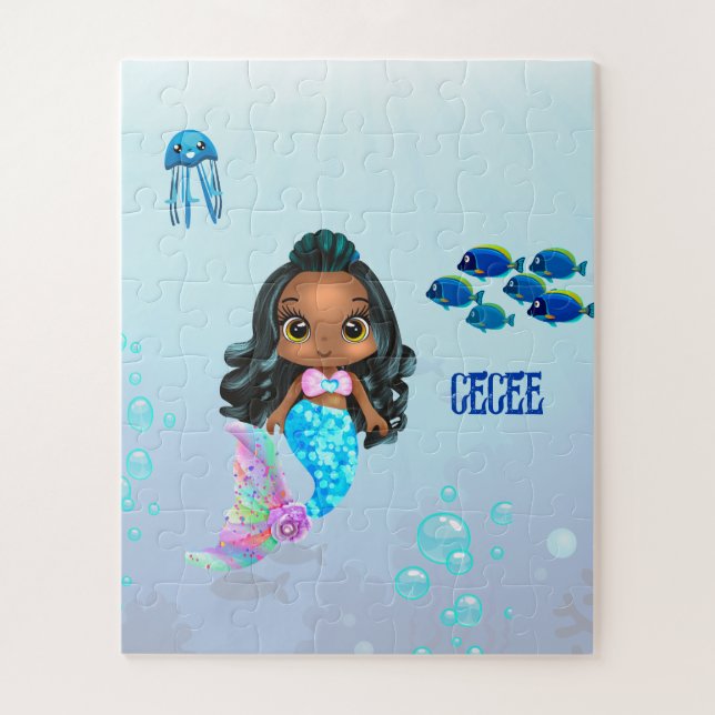 Puzzle Sirena personalizada (Vertical)