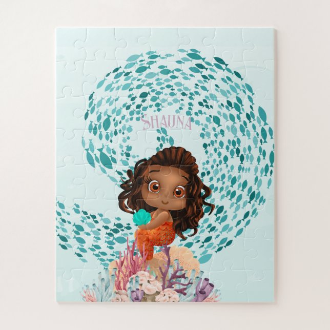 Puzzle Sirena personalizada (Vertical)